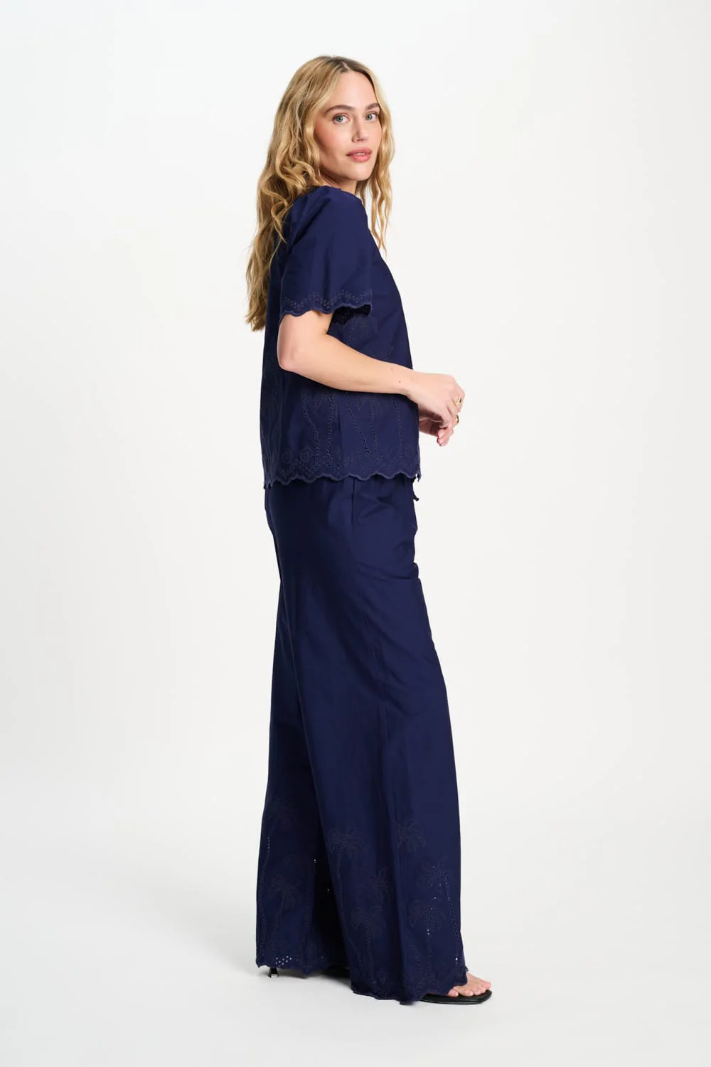 BLOUSE - Broderie Anglaise Night Blue - Image 4