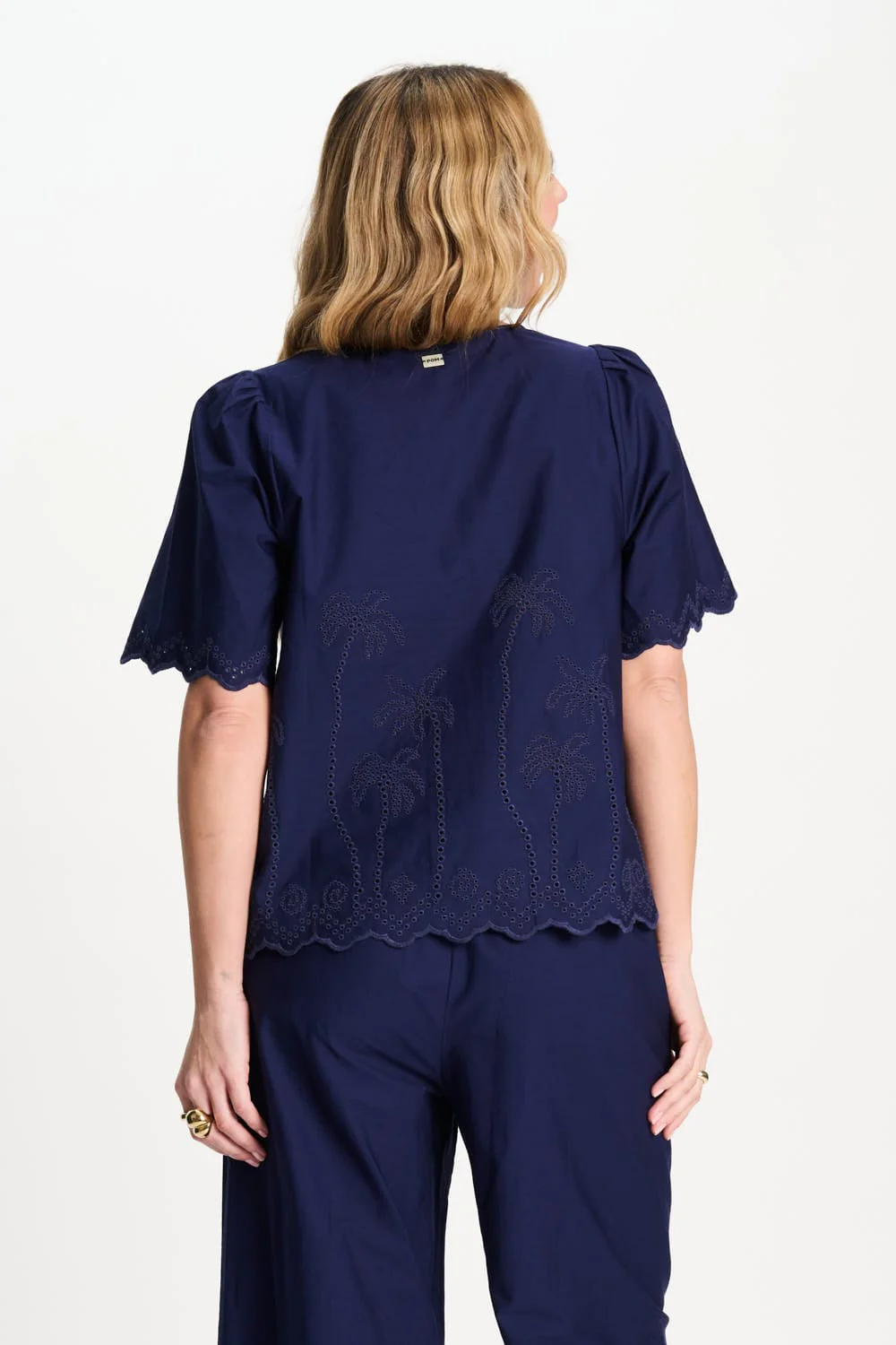 BLOUSE - Broderie Anglaise Night Blue - Image 5