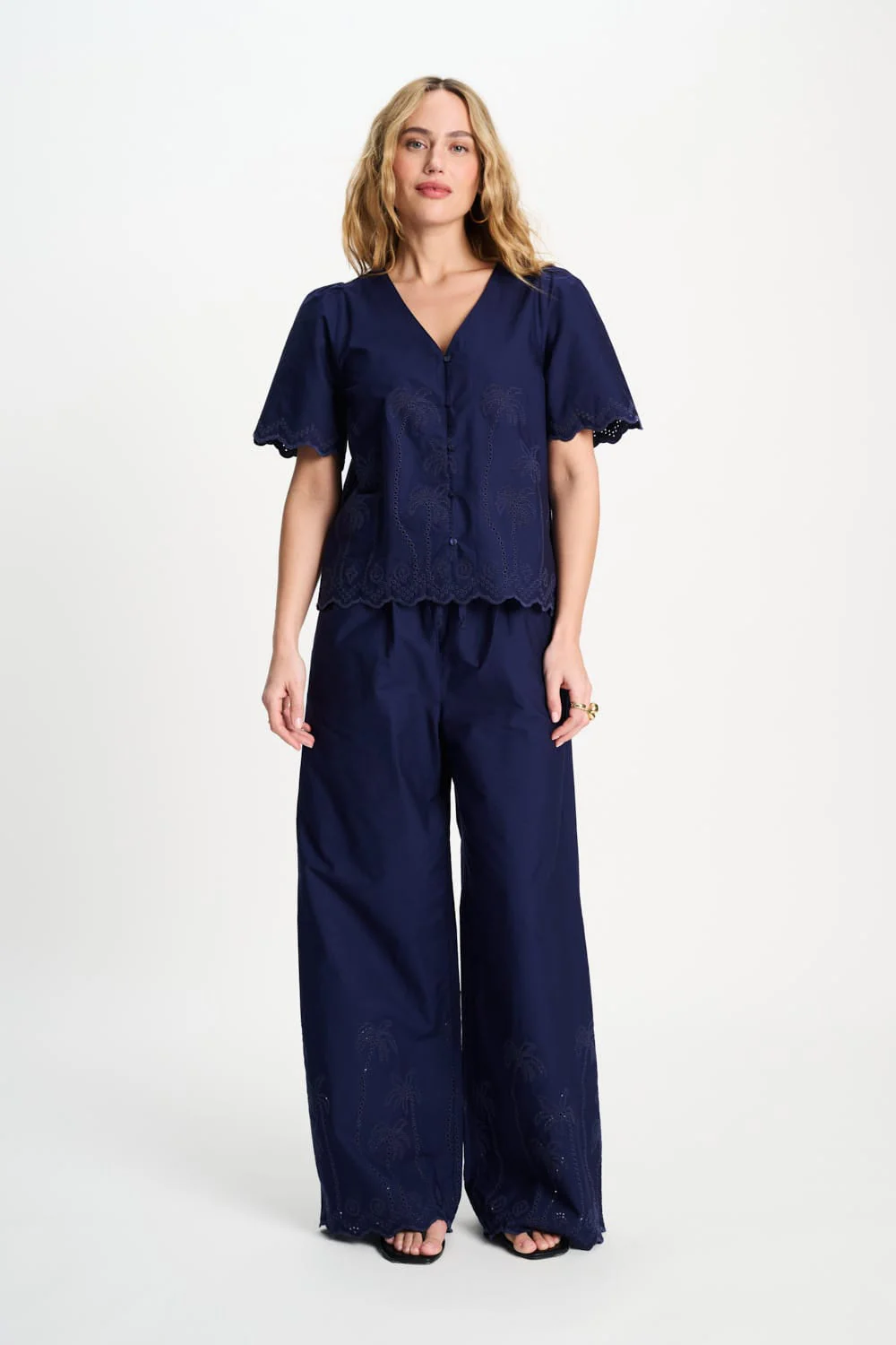 BLOUSE - Broderie Anglaise Night Blue - Image 6