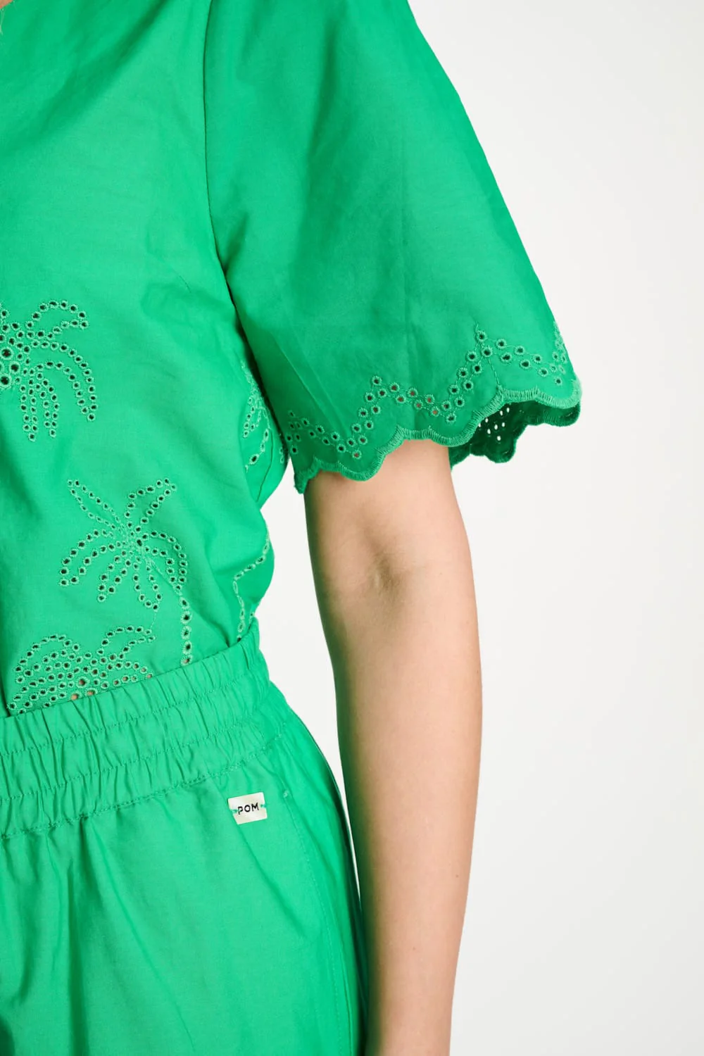 BLOUSE - Broderie Anglaise Palm Green - Image 6