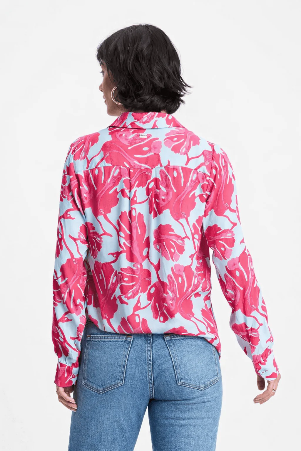 BLOUSE - Mila Urban Flora Blue - Image 4