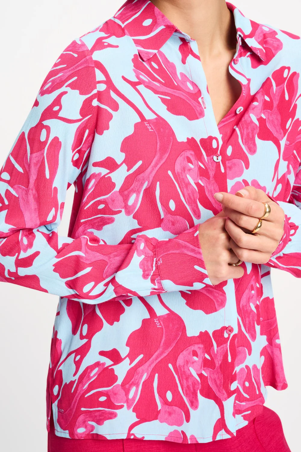 BLOUSE - Mila Urban Flora Blue - Image 5