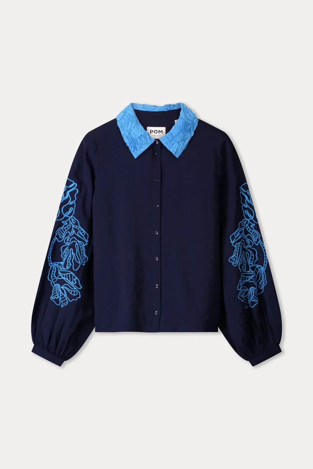 BLOUSE - Night Blue Flora - Image 2