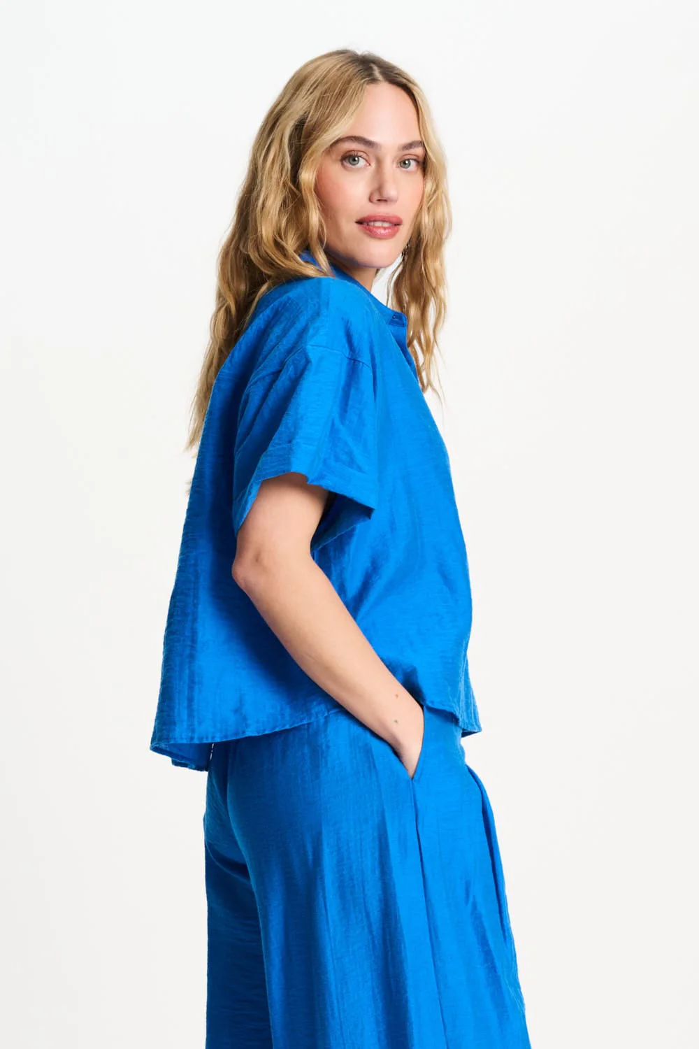 BLOUSE - Ocean Blue - Image 3