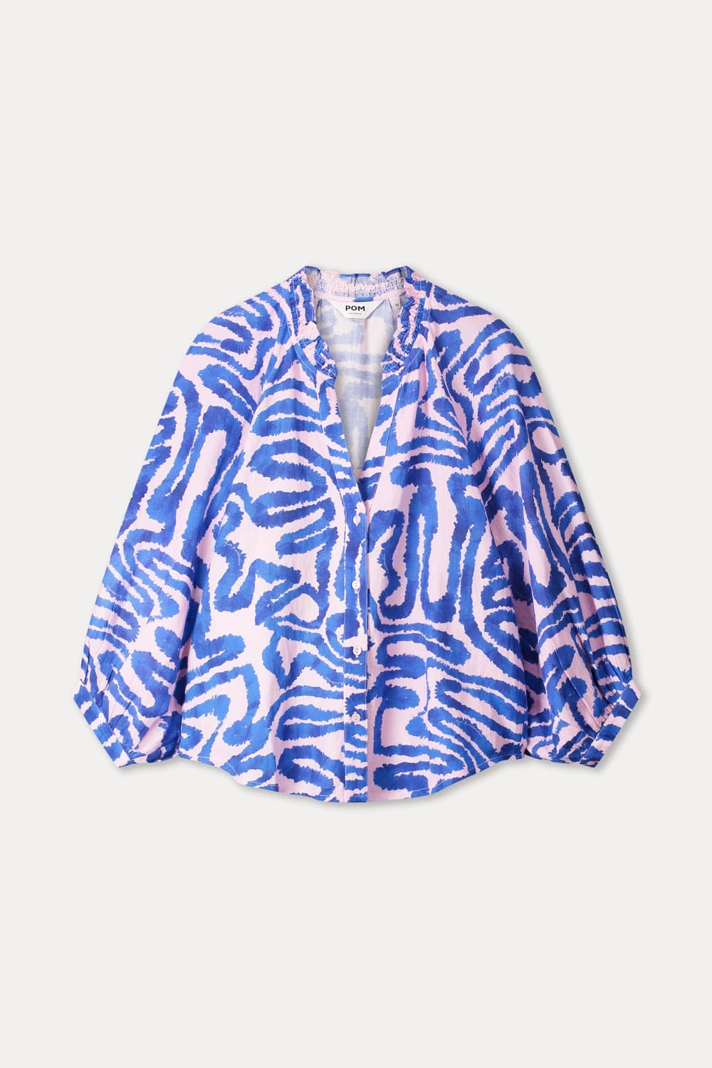 BLOUSE - Waves Pink Linen - Image 2