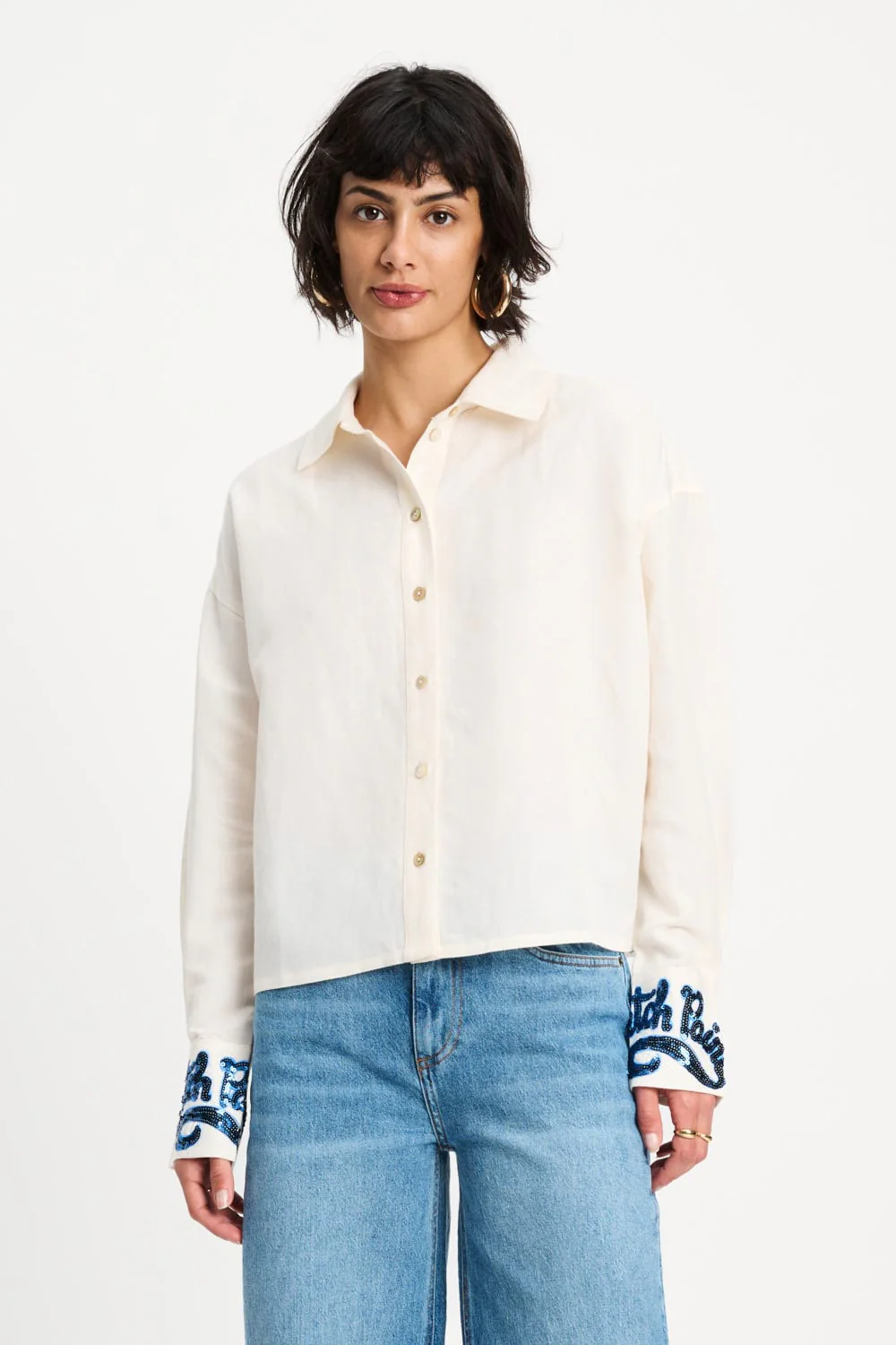 BLOUSE - White Sequins Matchpoint - Image 5