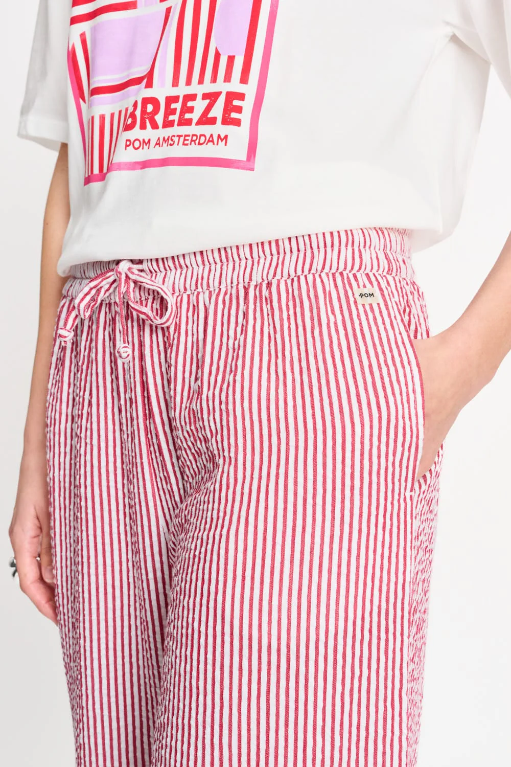 BROEK - Seersucker Red White - Image 6