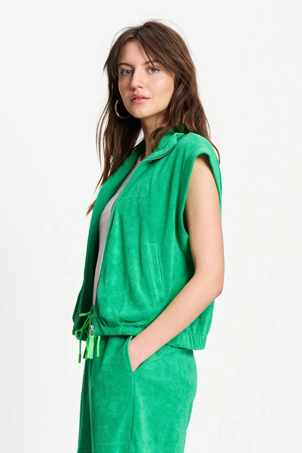 GILET - Terry Palm Green - Image 3