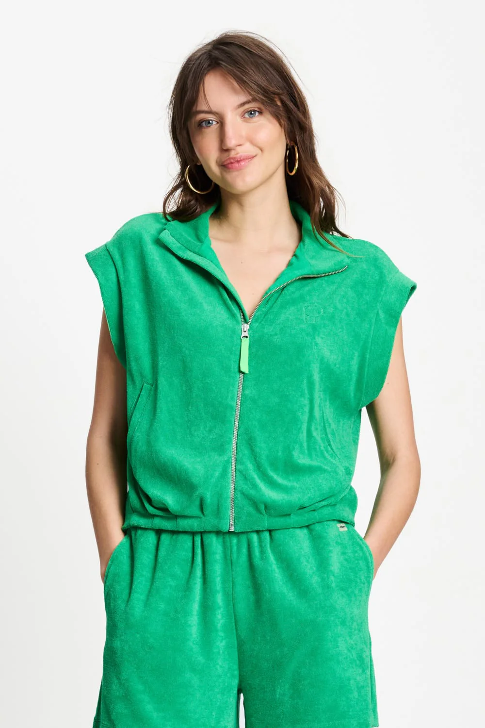 GILET - Terry Palm Green - Image 6