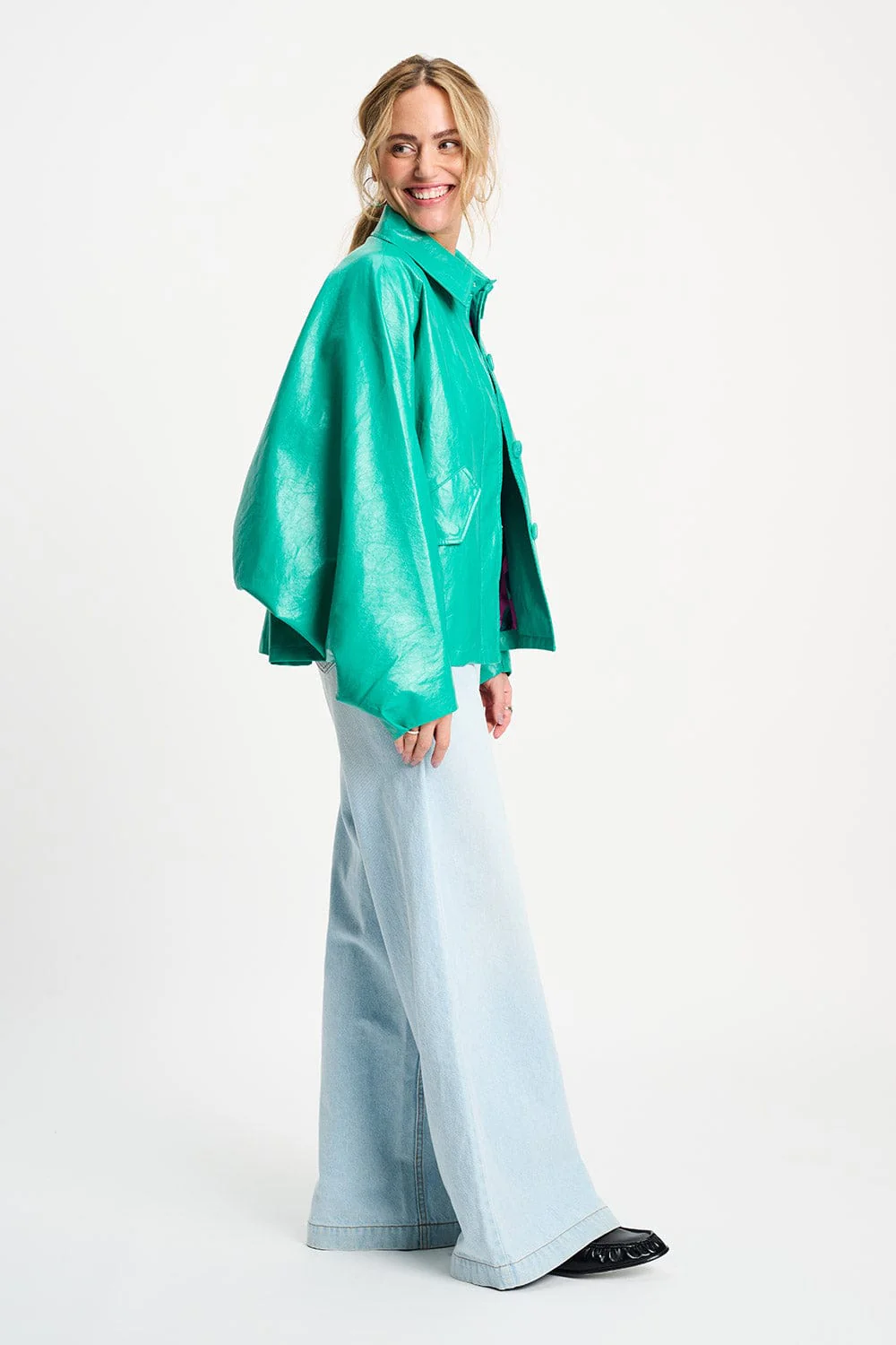 JAS - Faux Leather Wander Green - Image 3