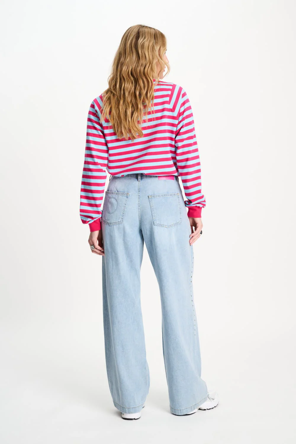 JEANS - Denim Mid Blue Studs - Image 5