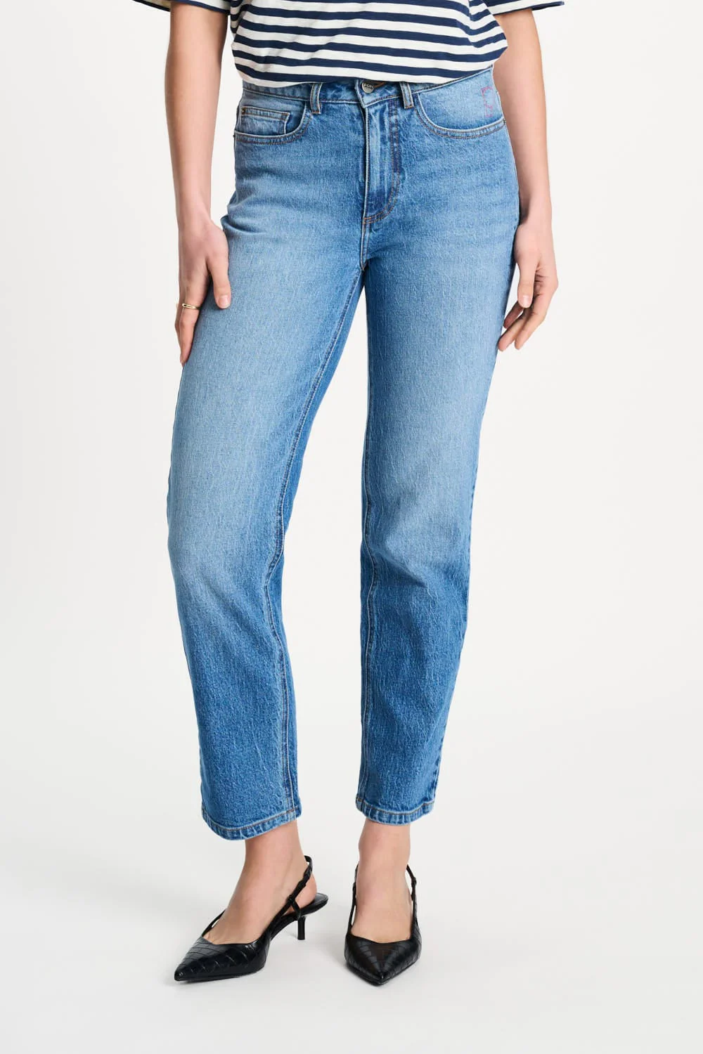 JEANS - Tapered Mid Blue - Image 3