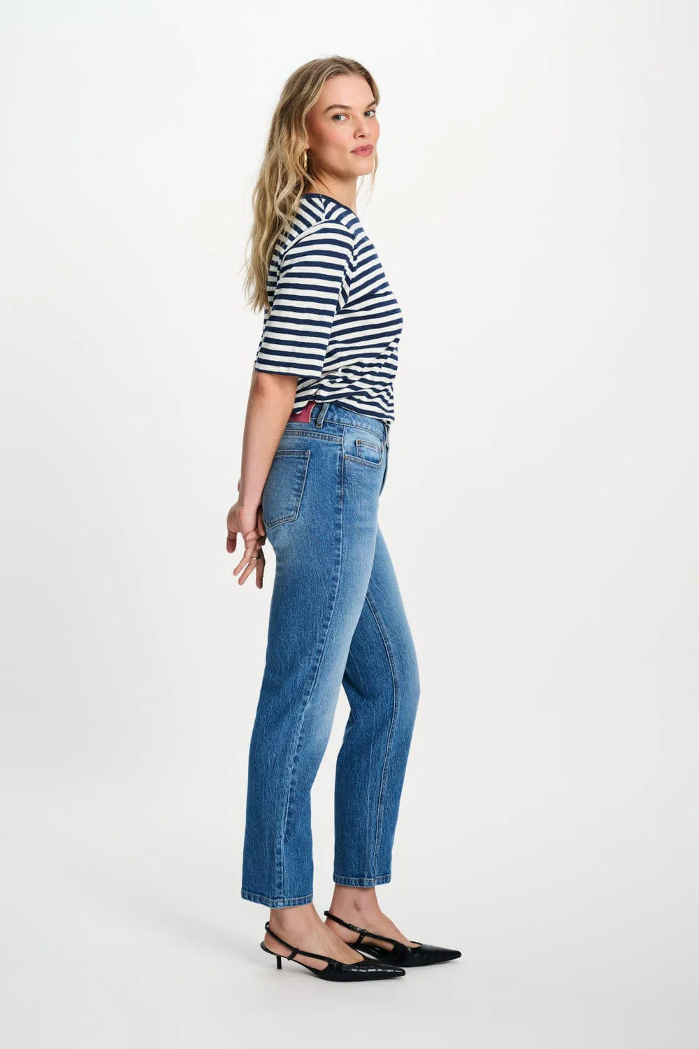JEANS - Tapered Mid Blue - Image 4