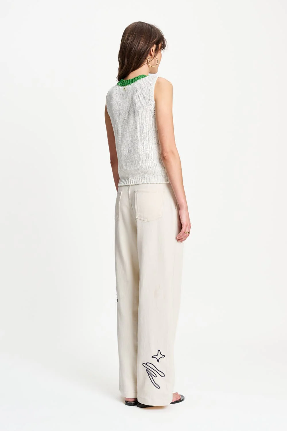 JEANS - White Embroidery - Image 6