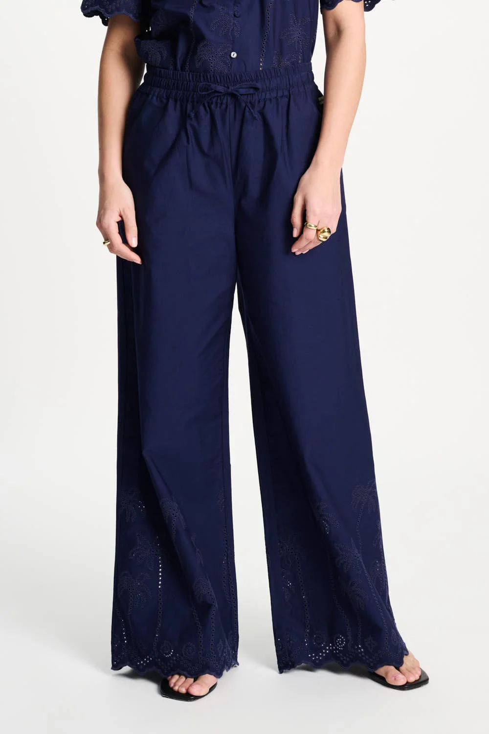 BROEK - Broderie Anglaise Night Blue - Image 2