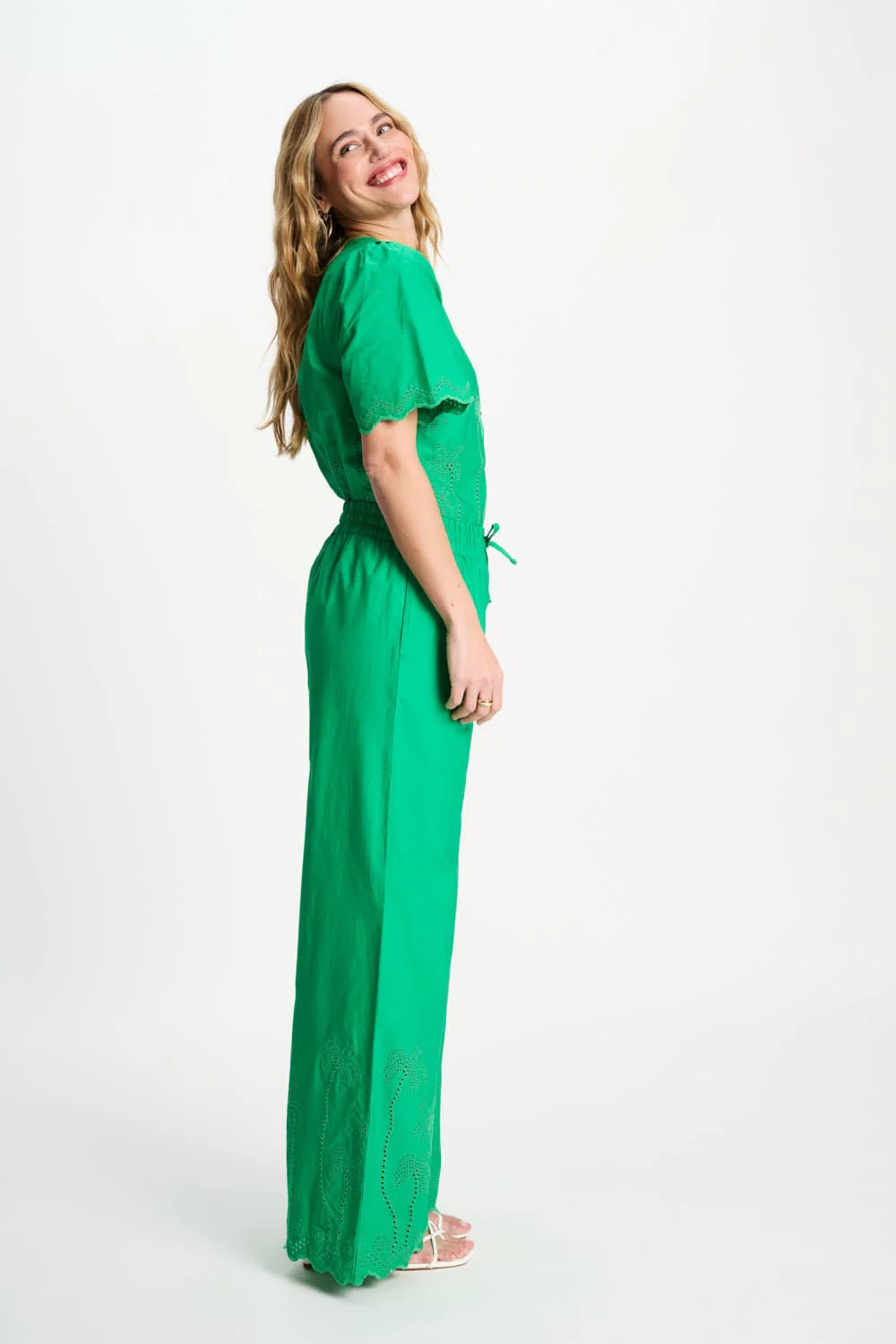 BROEK - Broderie Anglaise Palm Green - Image 5
