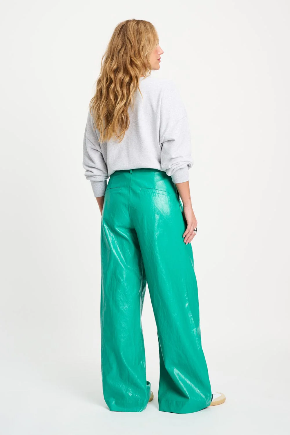 BROEK - Faux Leather Wander Green - Image 5