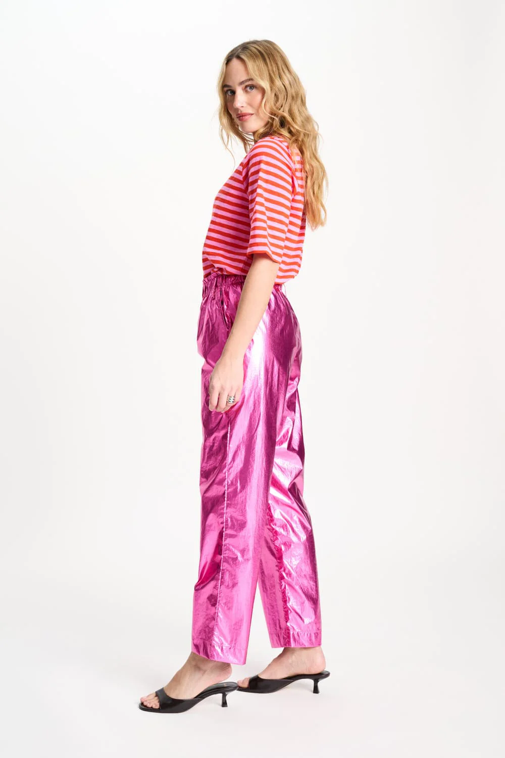 BROEK - Metallic Bright Rose - Image 4