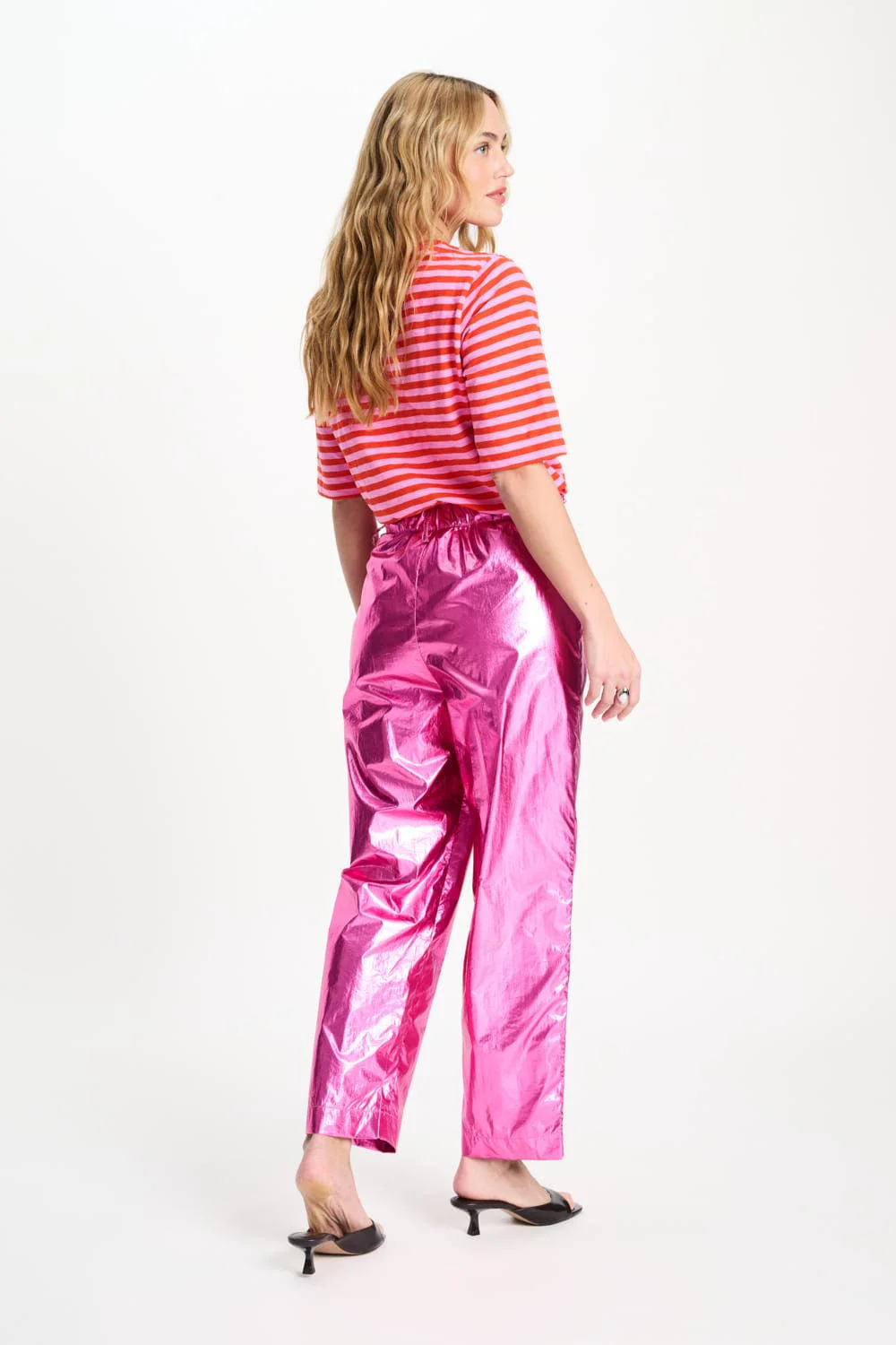 BROEK - Metallic Bright Rose - Image 5