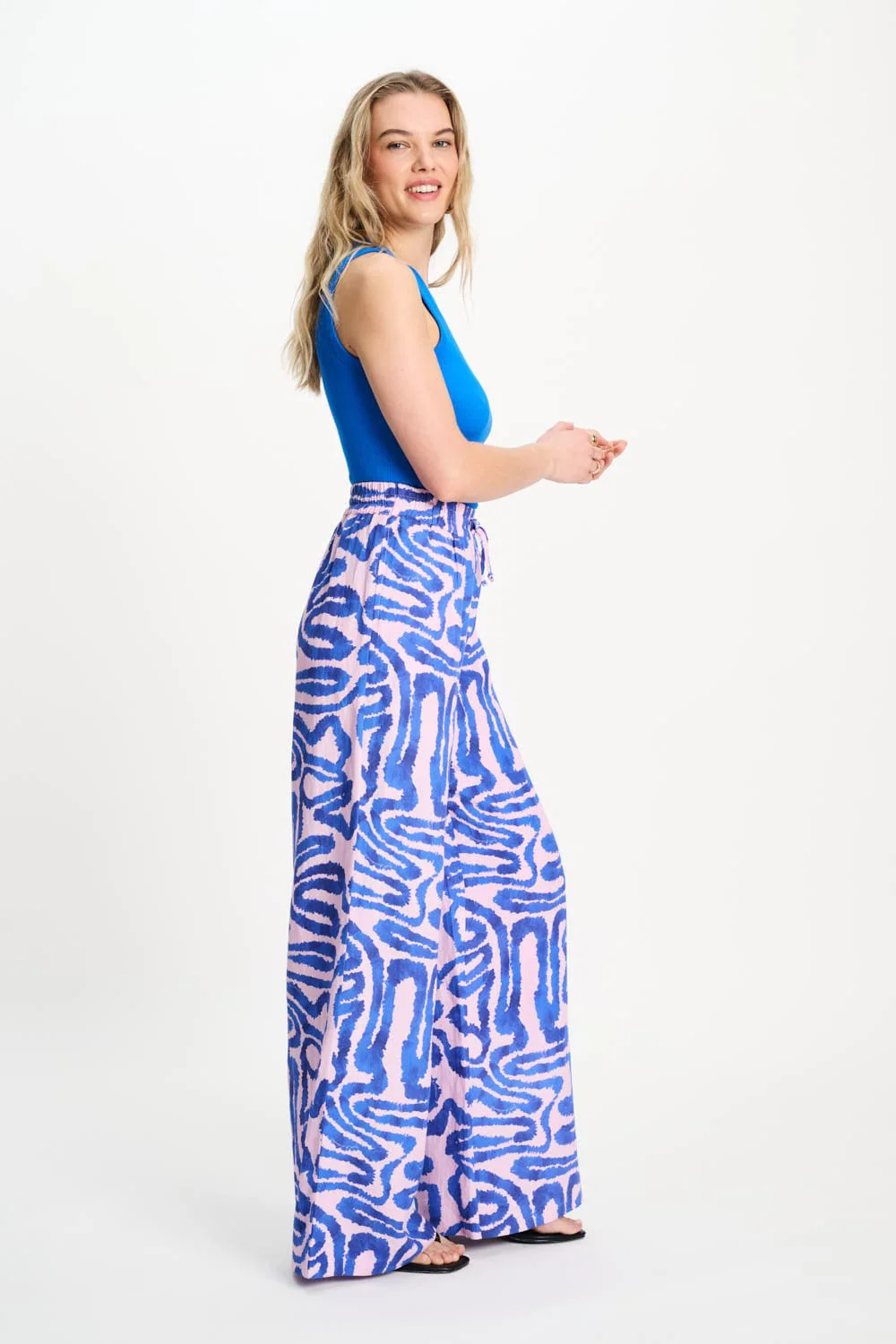 BROEK - Waves Pink Linen - Image 4