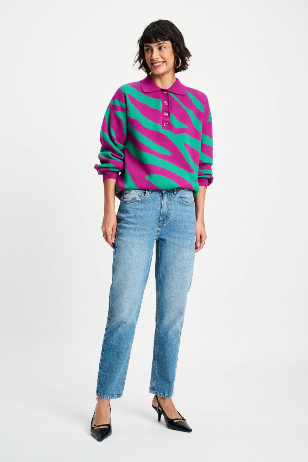 TRUI - Polo Animal Purple - Image 3