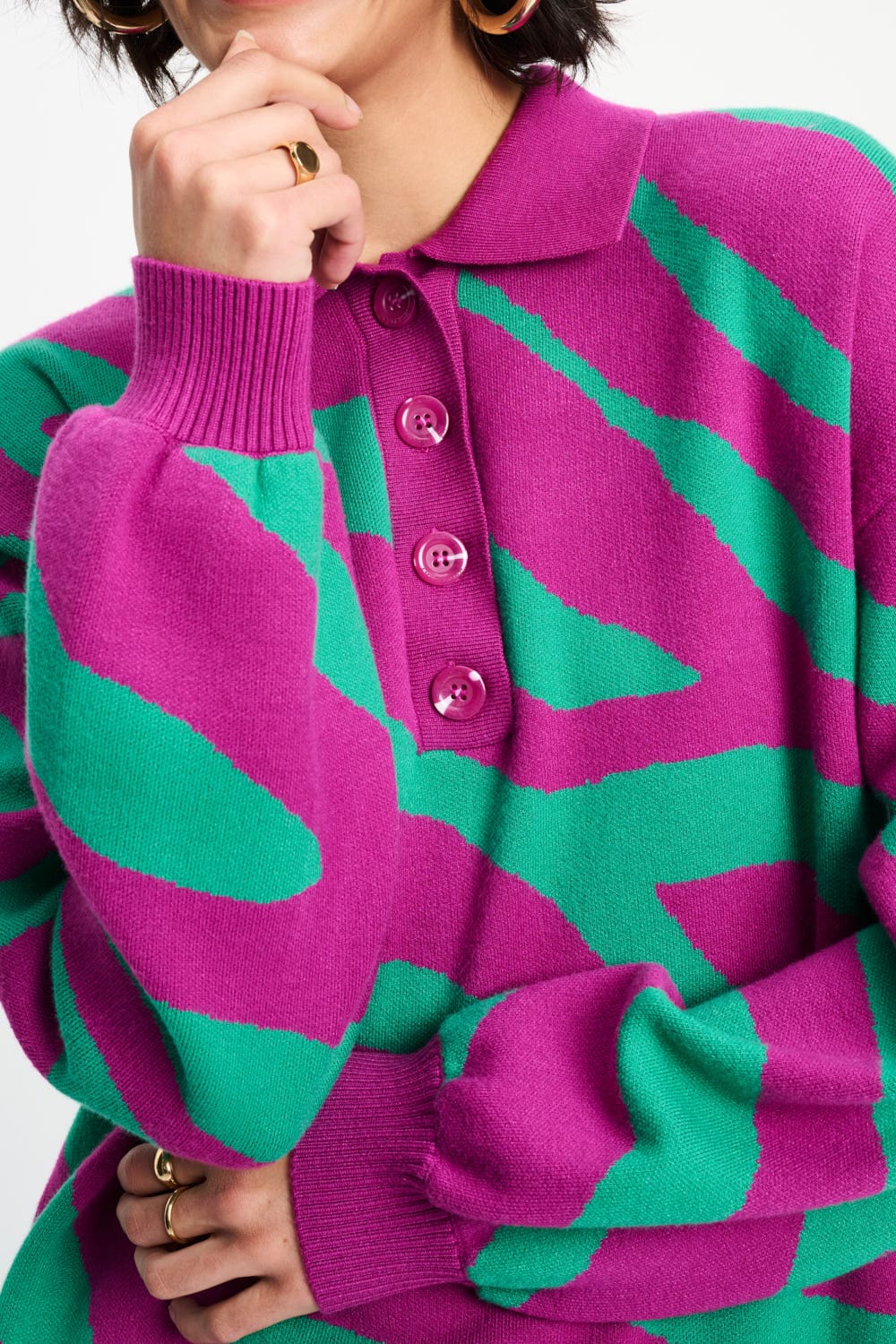 TRUI - Polo Animal Purple - Image 6
