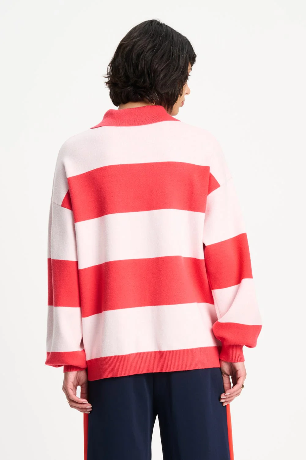 TRUI - Polo Stripes Coral - Image 4