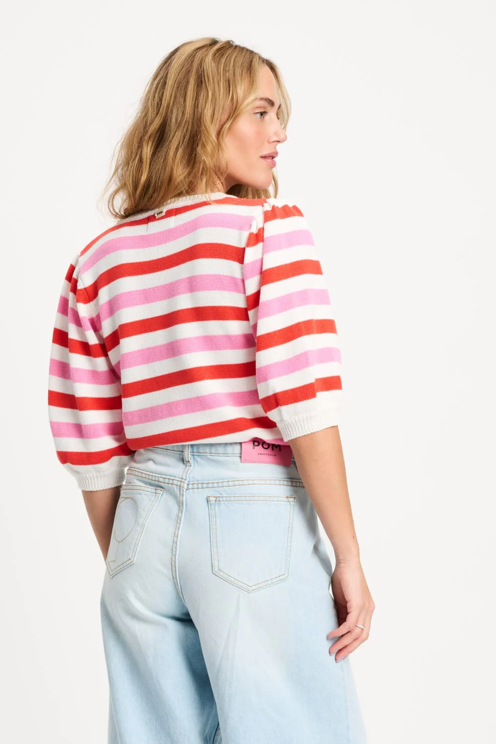 PULLOVER - Striped Pink Orange - Image 5