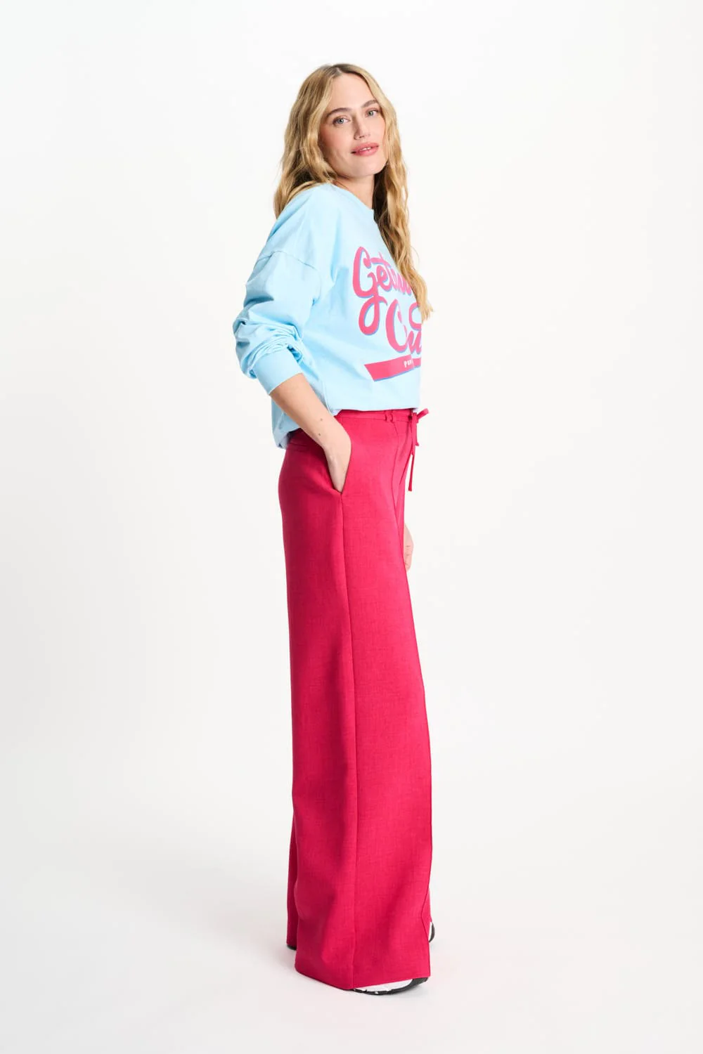 SWEATER - Getaway Crew Blue Mist - Image 4