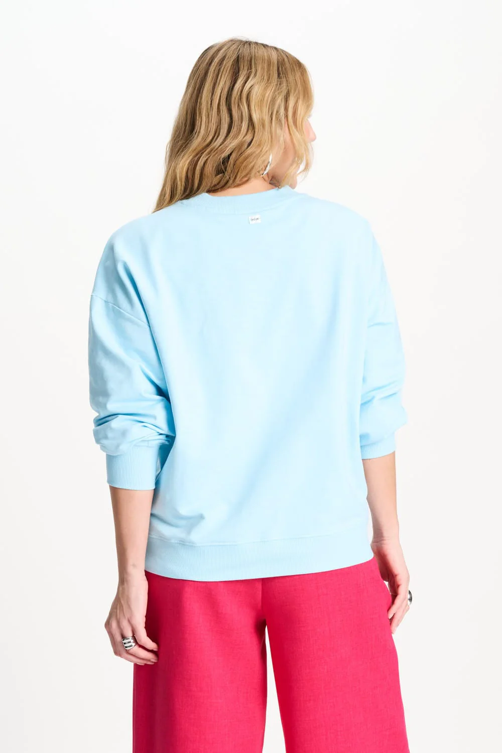 SWEATER - Getaway Crew Blue Mist - Image 5