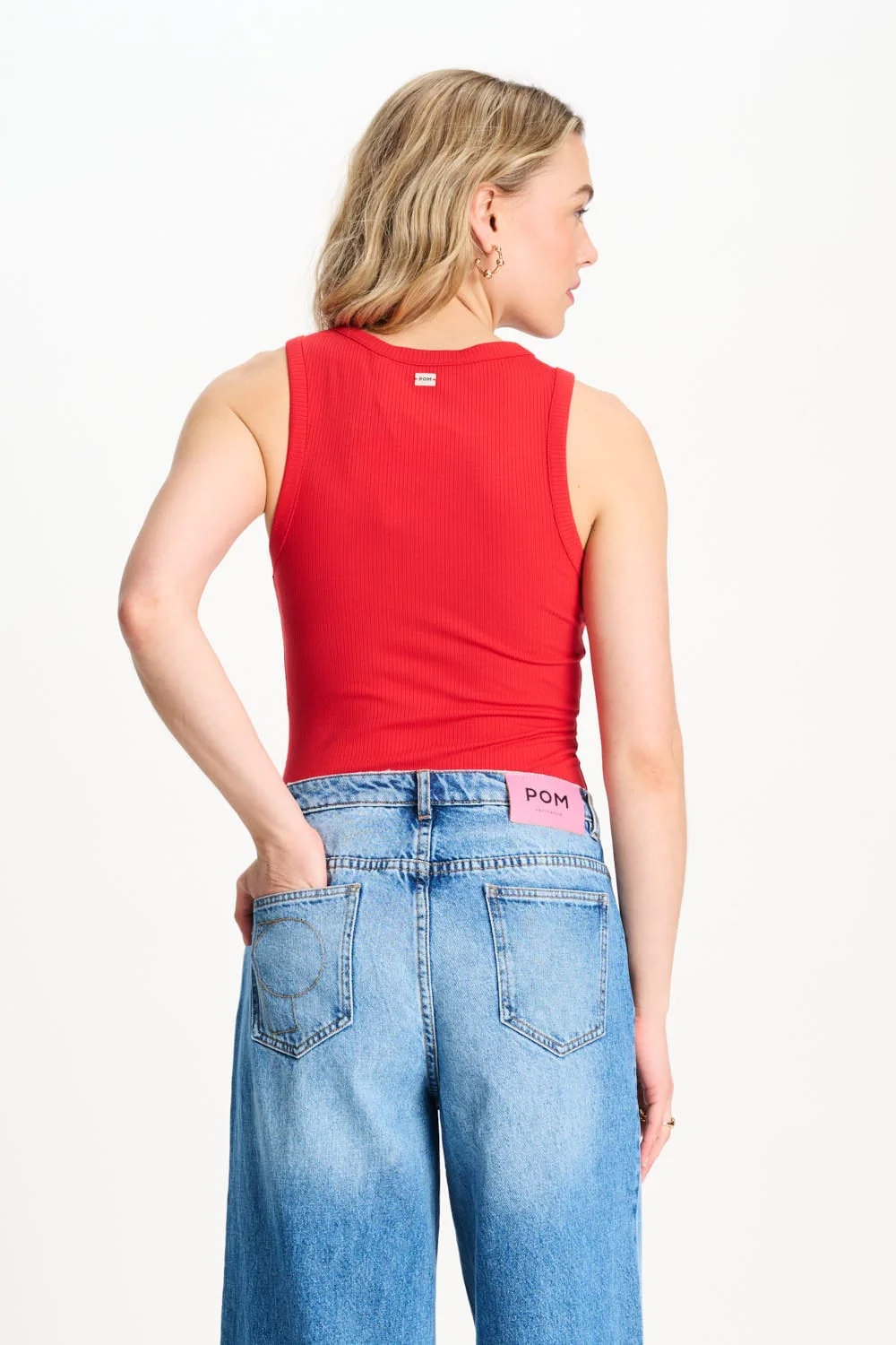 TANKTOP - Rib Bloom Red - Image 5