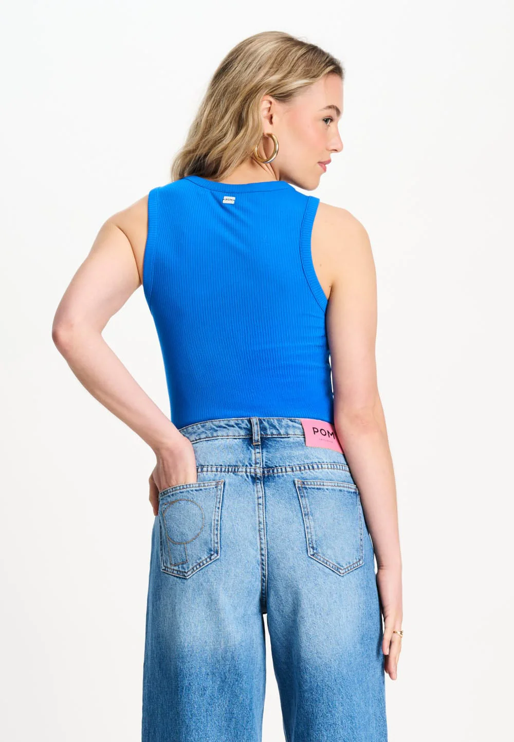 TANKTOP - Rib Ocean Blue - Image 5