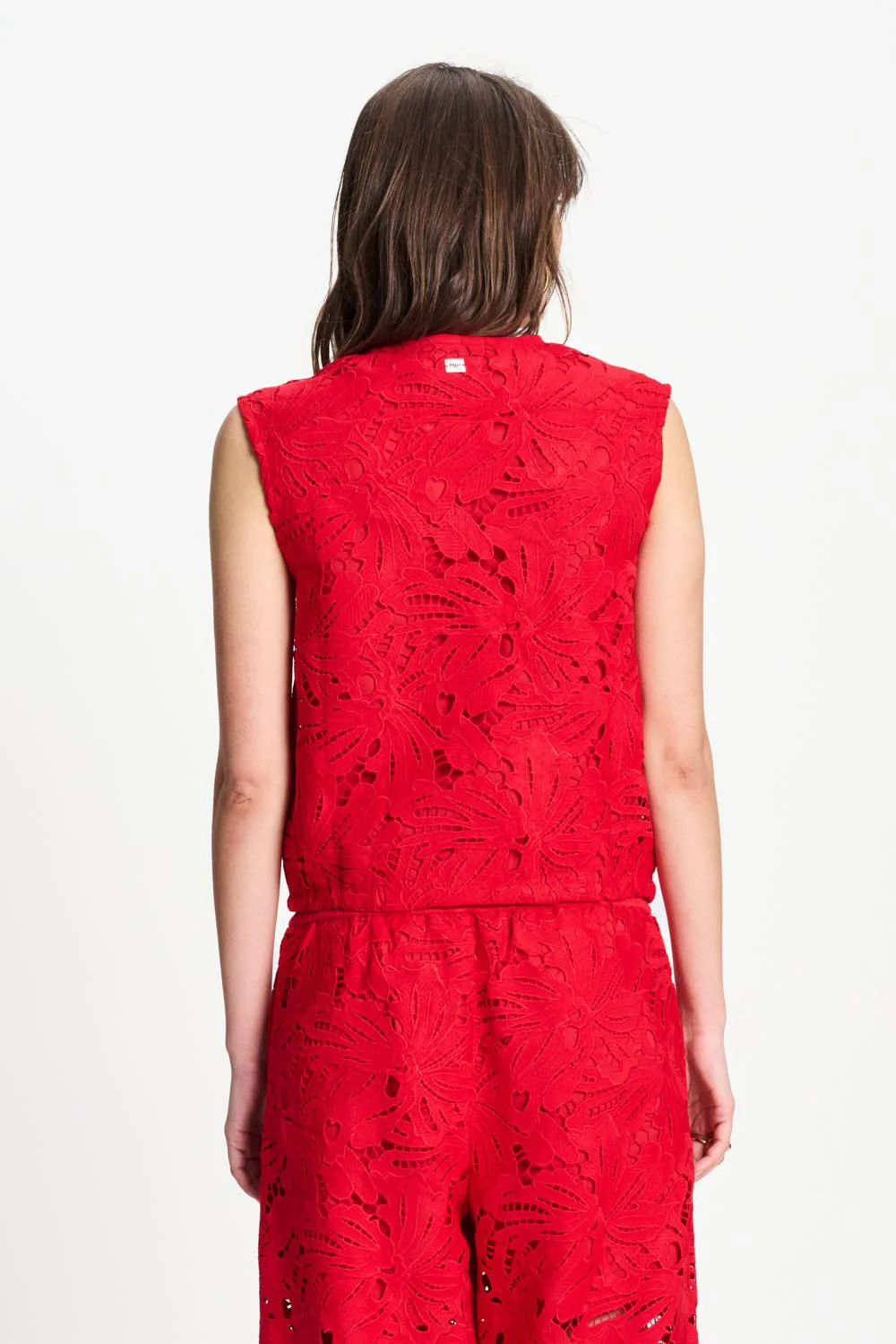 TOP - Lace Bloom Red - Image 3