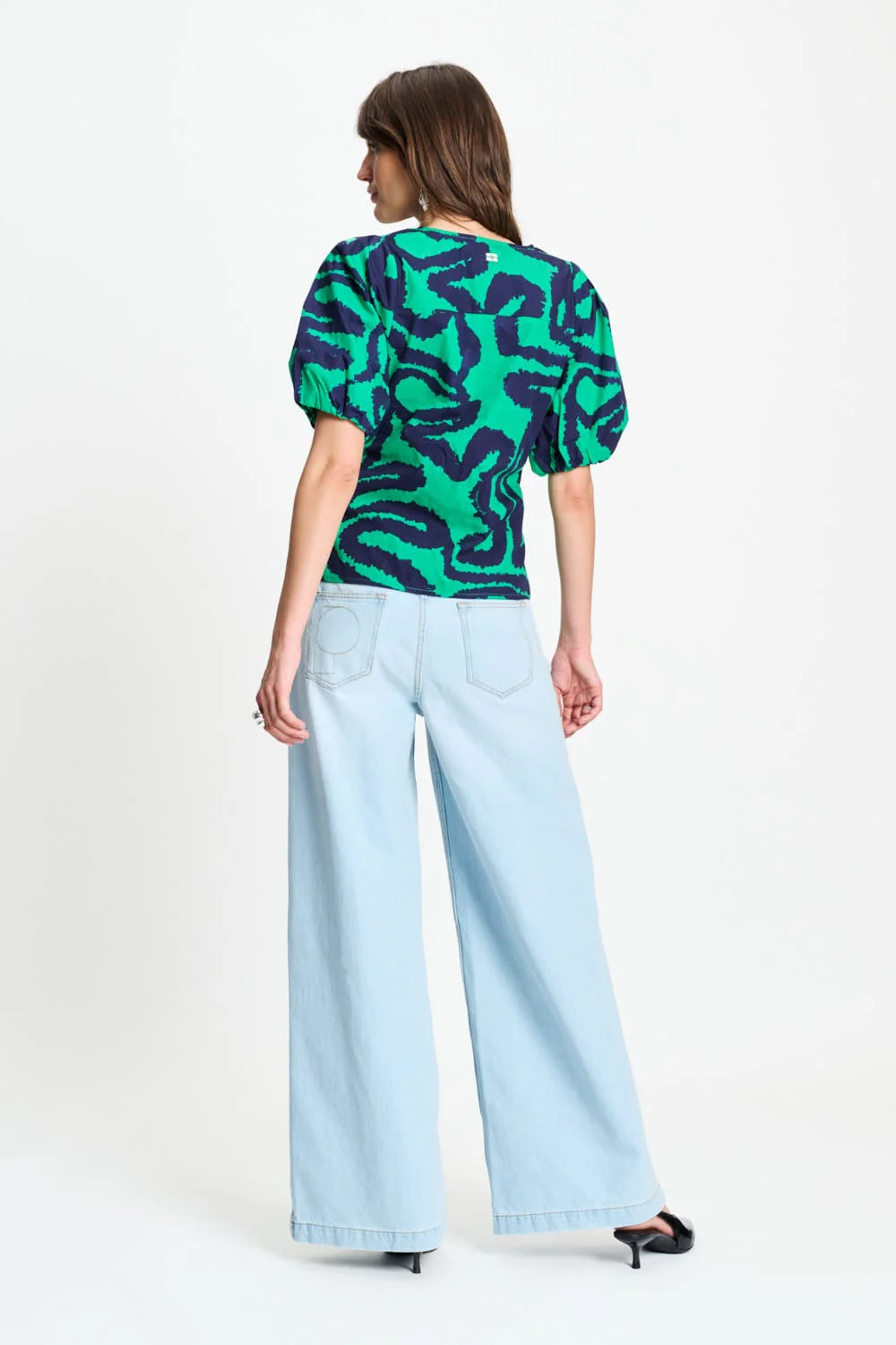 TOP - Poplin Waves Green - Image 4