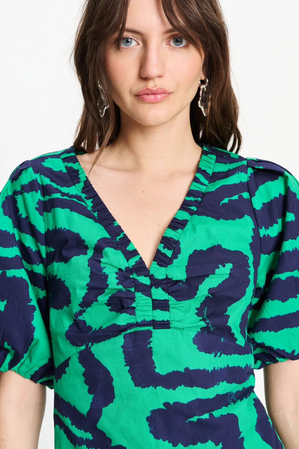 TOP - Poplin Waves Green - Image 5