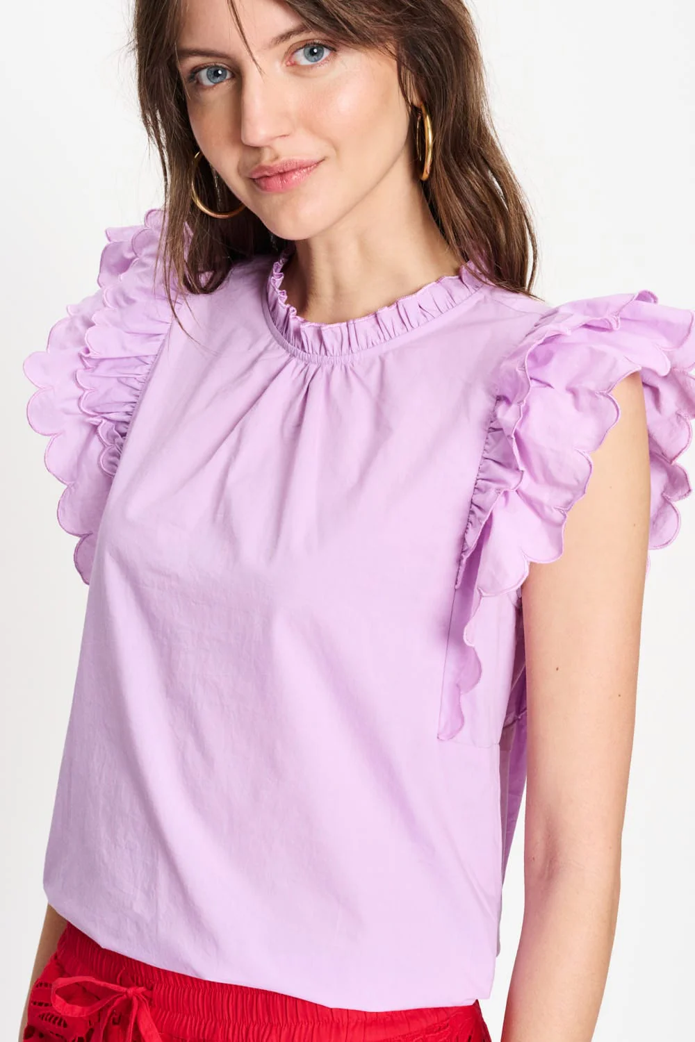 TOP - Ruffles Lavender - Image 3