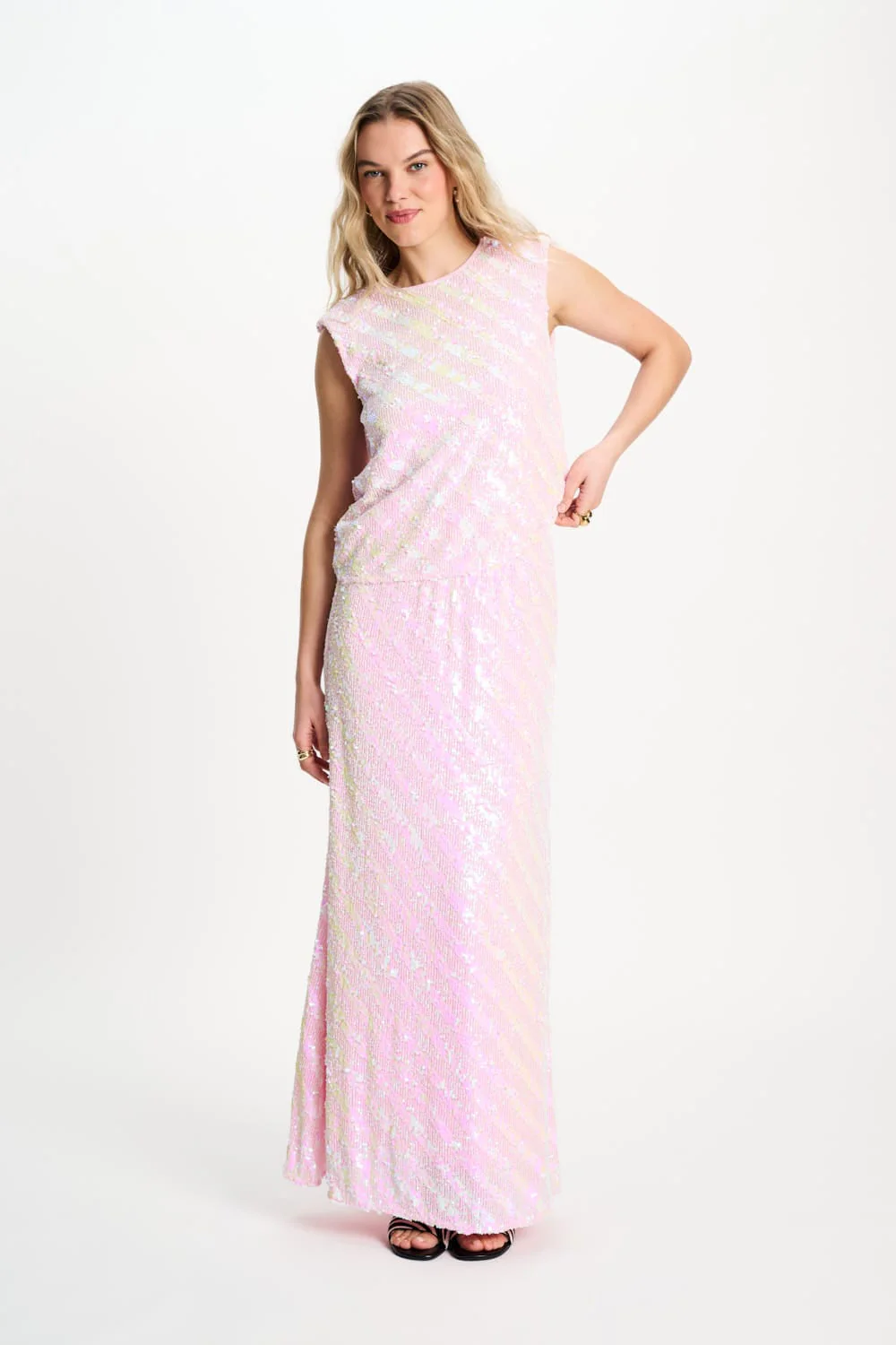 TOP - Sequins Shell Pink - Image 4