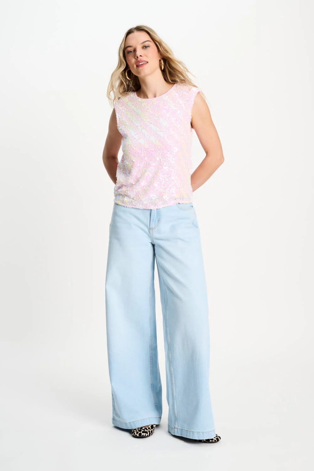 TOP - Sequins Shell Pink - Image 5