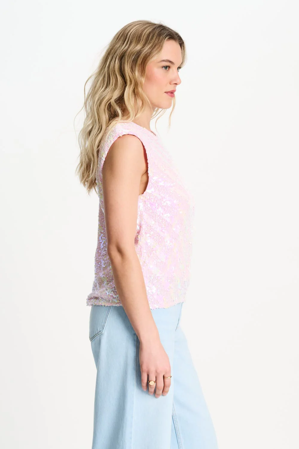 TOP - Sequins Shell Pink - Image 6