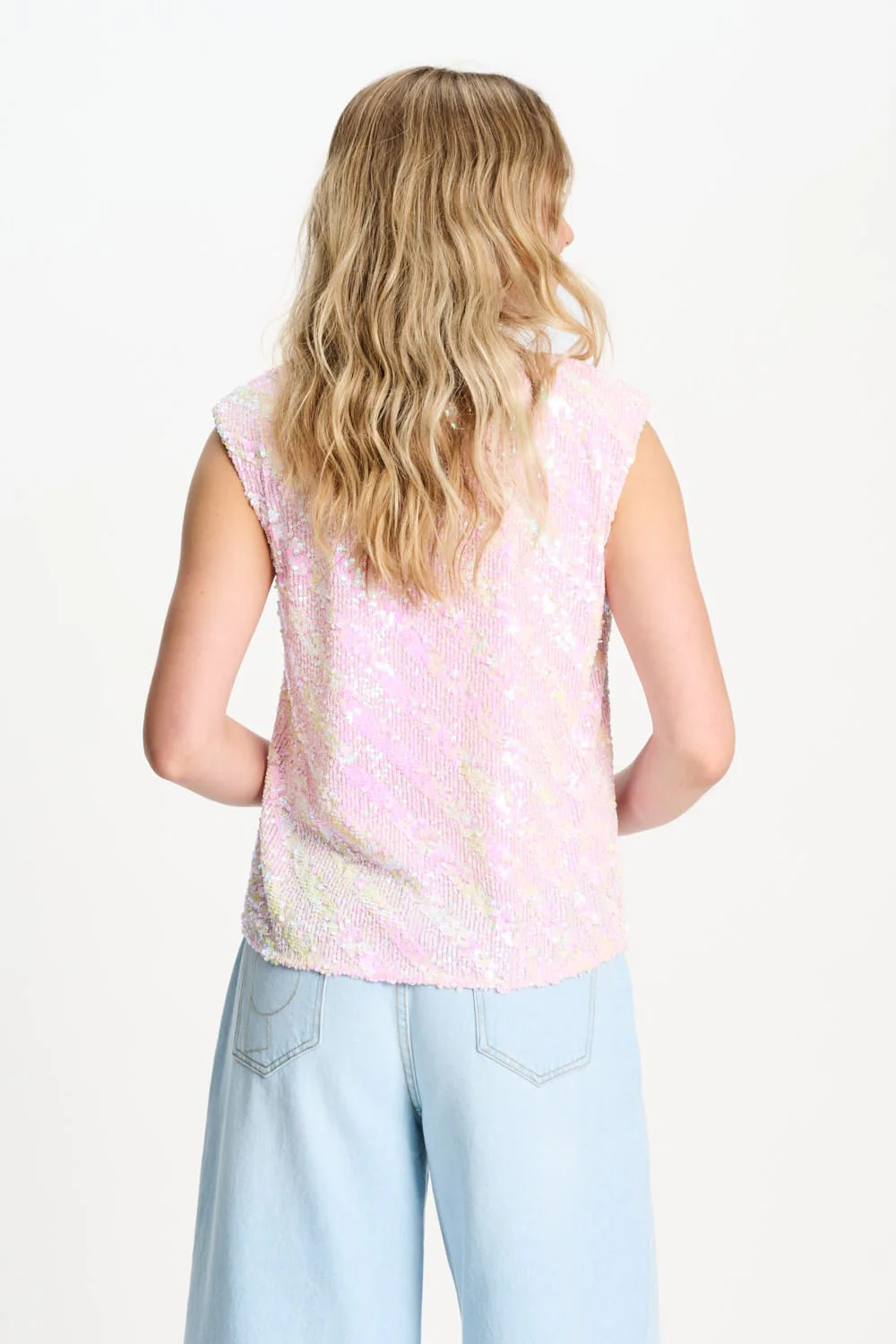 TOP - Sequins Shell Pink - Image 7