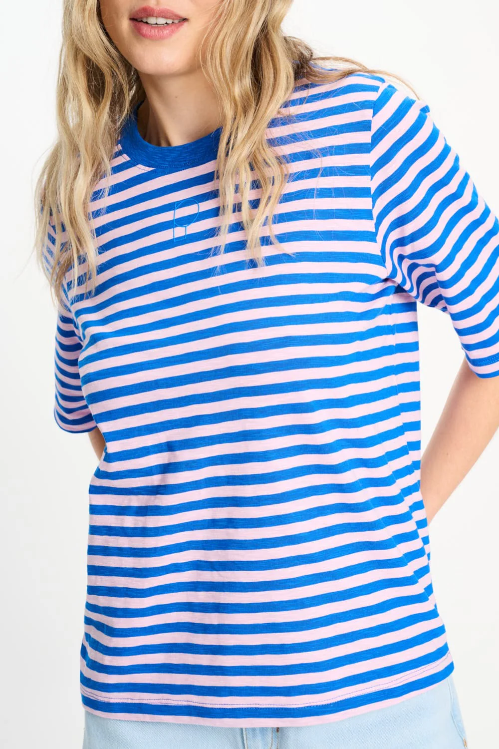 TSHIRT - Stripe Blue Pink - Image 6