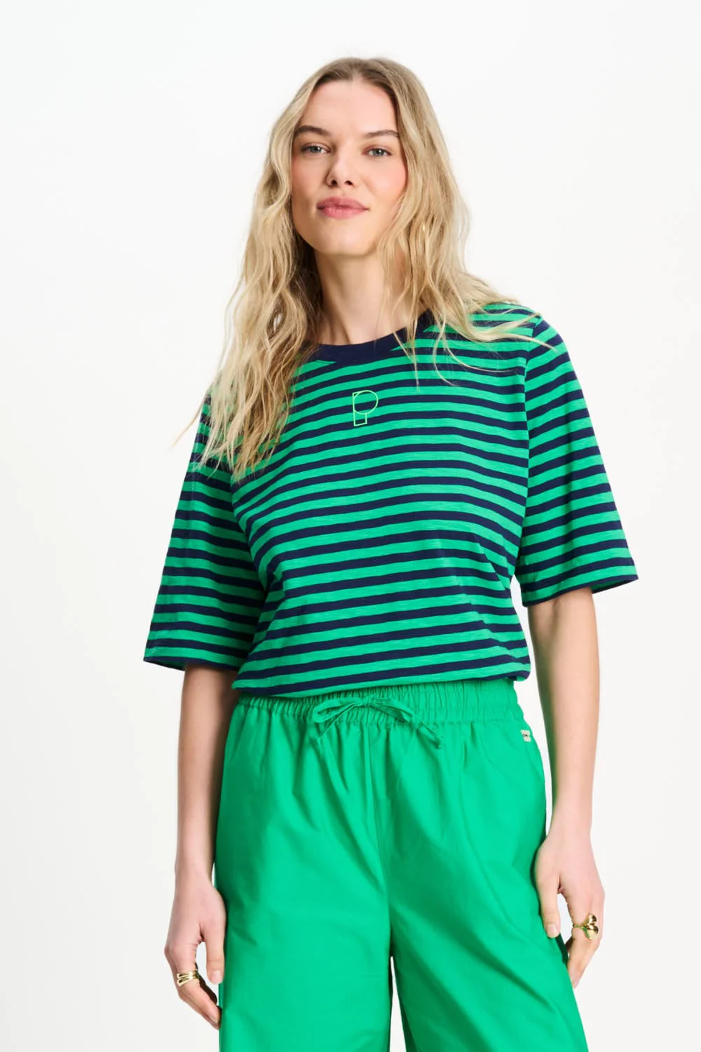 TSHIRT - Stripe Green Blue - Image 3