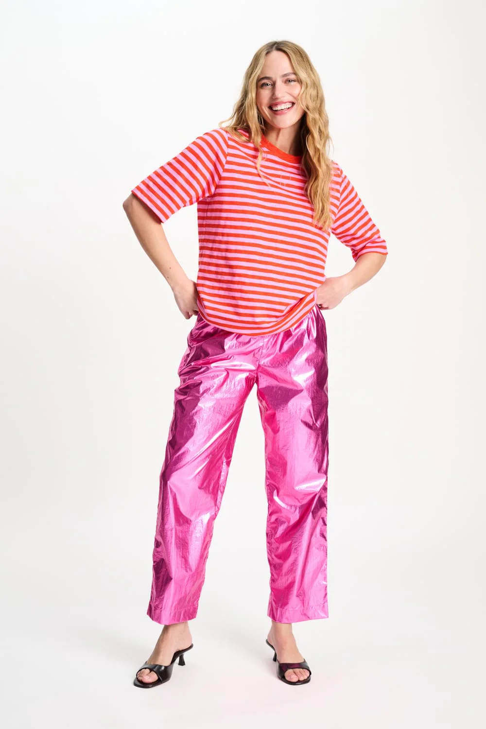 TSHIRT - Stripe Orange Pink - Image 3