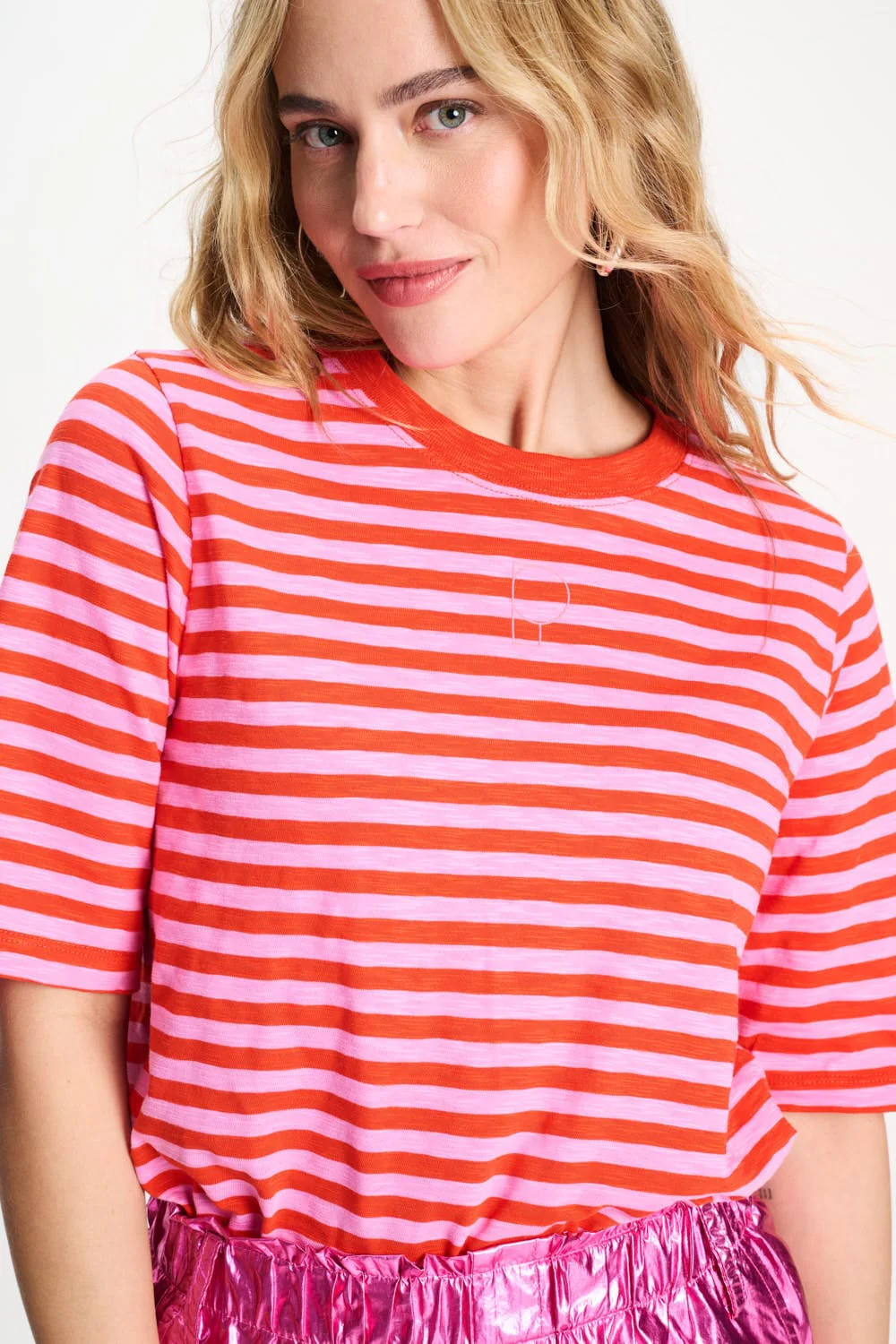 TSHIRT - Stripe Orange Pink - Image 6